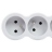 Rallonge multprise - 4 x 2P+T - 3 Mtres - Blanc / Gris - Legrand 049490