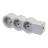 Rallonge multprise - 3 x 2P+T - A cabler - Blanc / Gris - Legrand 049496