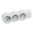 Rallonge multprise - 3 x 2P+T - A cabler - Blanc / Gris - Legrand 049496