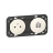 Prise de courant - 2P+T - Avec chargeur USB - 2 postes - Blanc - Legrand Dooxie 600342