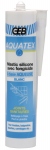 Mastic silicone d'tanchit sanitaire Geb AQUATEX - Cartouche de 310 ml - Blanc