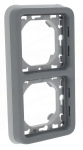Plaque d'encastrement Plexo 2 postes vertical (composable)